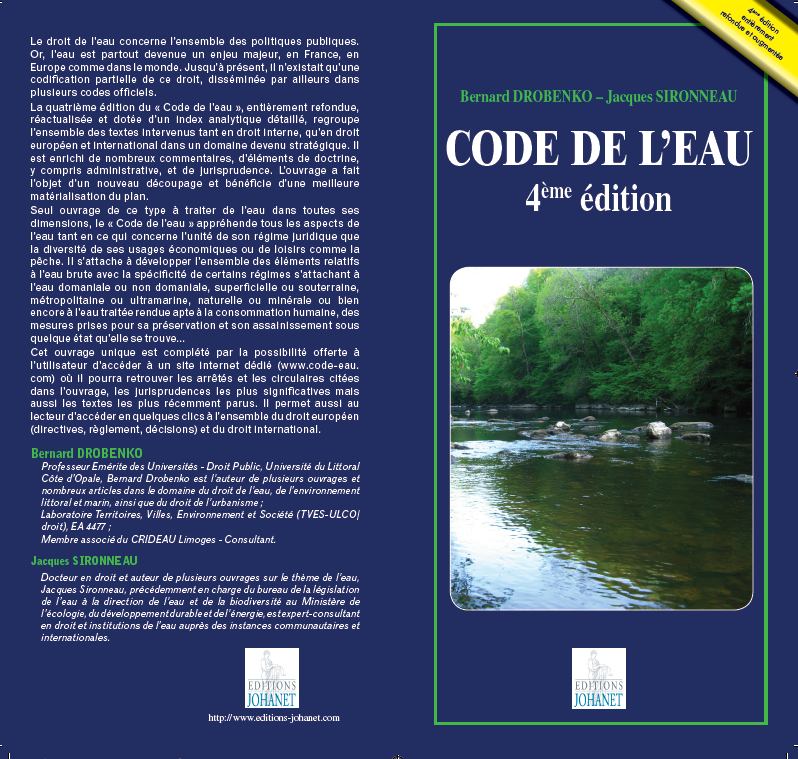 code de leau 4ieme edition